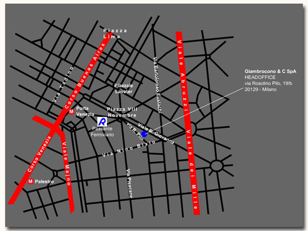 Mappa Milano